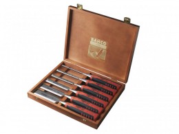 Bahco 424P-S6 Bevel Edge Chisel Set of 6: 6, 10, 12, 18, 25 & 32mm Wooden Box £69.95